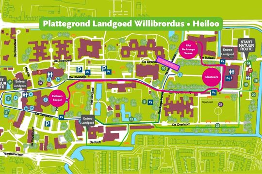 Plattegrond Landgoed Willibrordus Heiloo